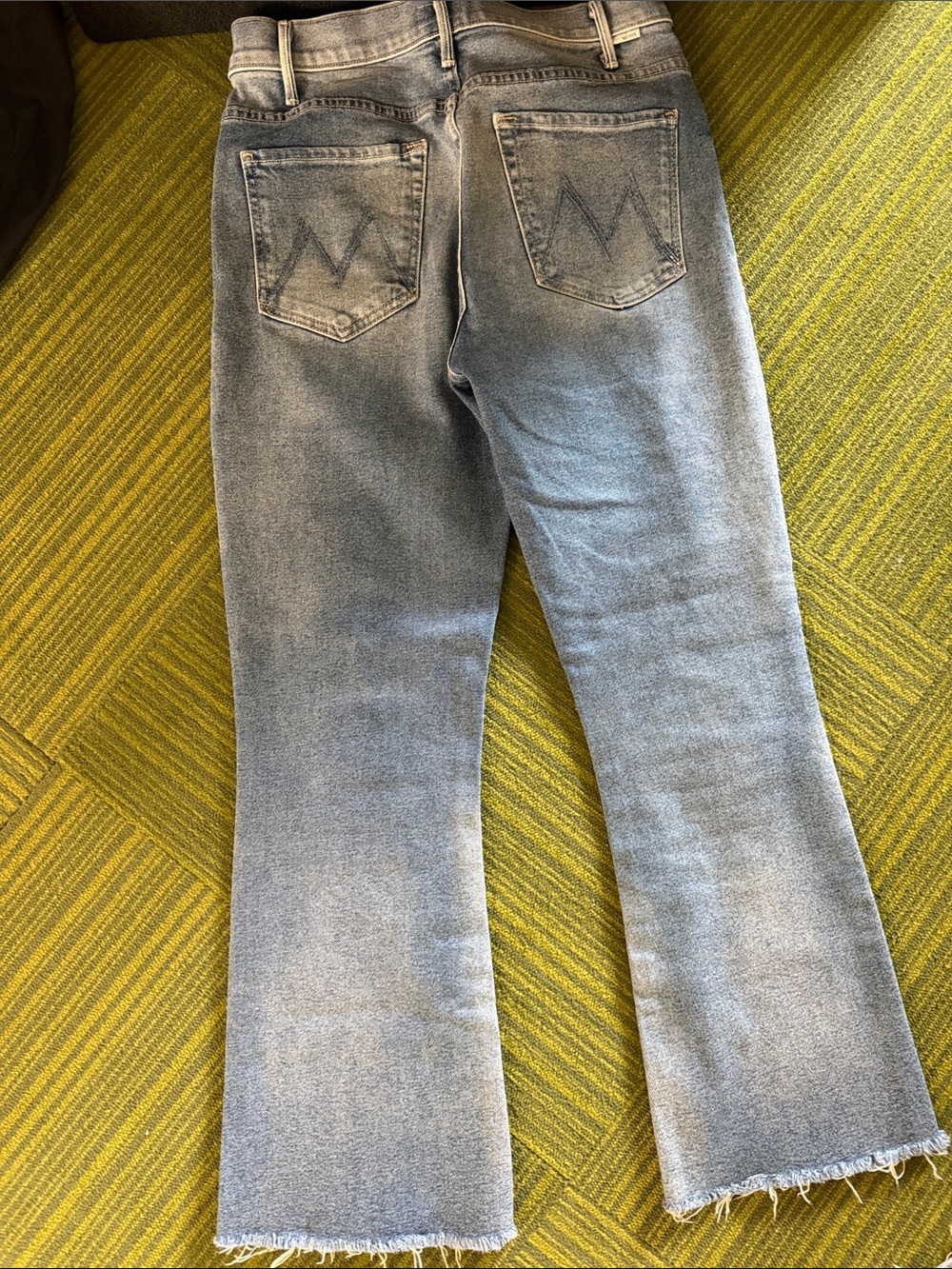 MOTHER Light Blue Cropped Ankle Jeans - Picture 2 of 7
